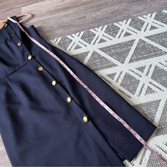 Nwt Harper Rose Navy Button‎ detail sheath dress sleeveless work wear size 6 - Picture 2 of 7